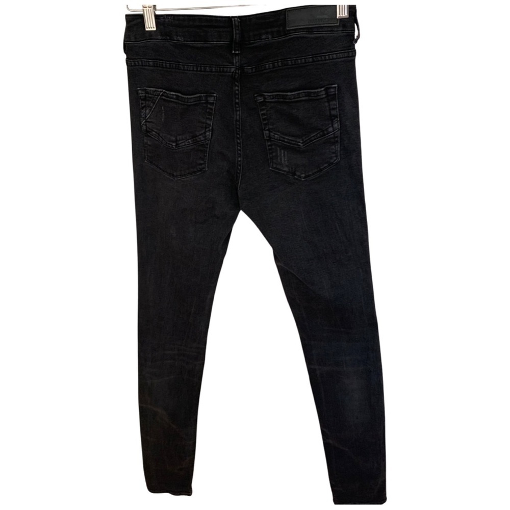 ZADIG & VOLTAIRE Eva Gris Destroy Deluxe Black Skinny Jeans Size 26 - Picture 14 of 16
